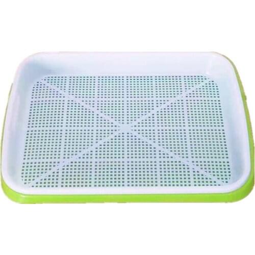 Seed Sprouter Tray BPA Free PP Soil-Free Hydroponic Big Capacity Healthy Wheatgrass Grower with Cover Seedling Tray Sprout Plate