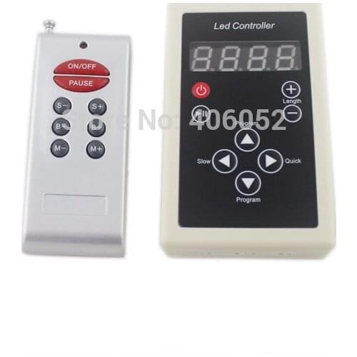 5V 2801 RGB LED Controller Digital Magic Dream Color RF Remote Controller For WS2801 LED Light Strip DC5V 12v 24v