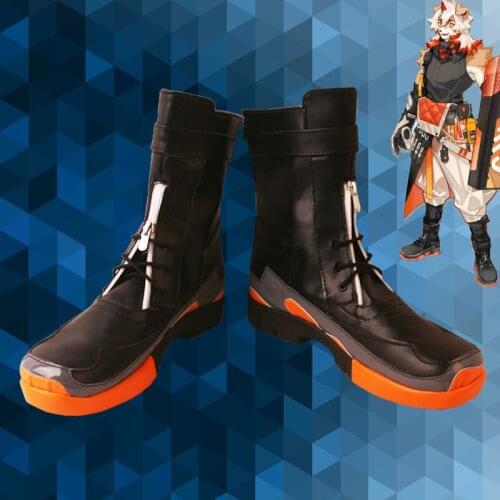 Anime Cosplay Arknights Hung Halloween Shoe Black Cosplay high-tops Custom Made