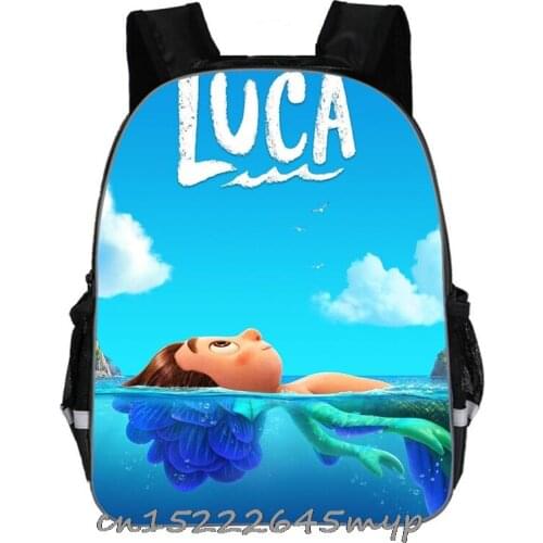 Childrens Schoolbag Hot New movie Luca Backpack For Primary School Comfortable Laptop Backpack Unisex 3D Cartoon Backpack