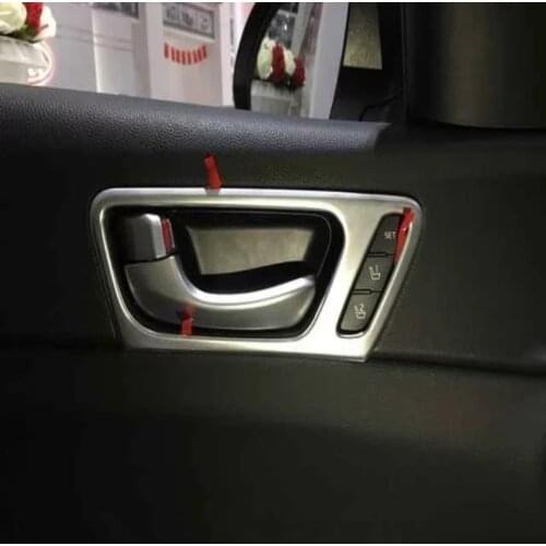 For Kia Optima K5 2016 2017 2018 High Equipped Model Inner Door Handle Bowl Cover Interior Decoration Trim ABS Chrome