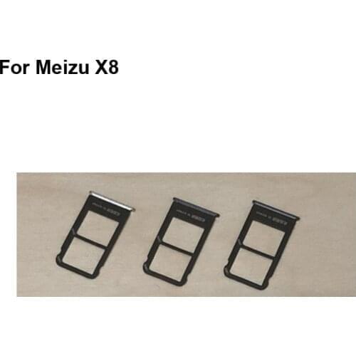 For Meizu X8 New Tested Good Sim Card Holder Tray Card Slot For Meizu x 8 Sim Card Holder MeizuX8