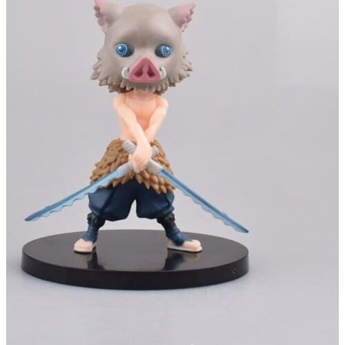 14cm Hashibira Inosuke Demon Slayer Kimetsu no Yaiba Action figure toys doll Christmas gift with box
