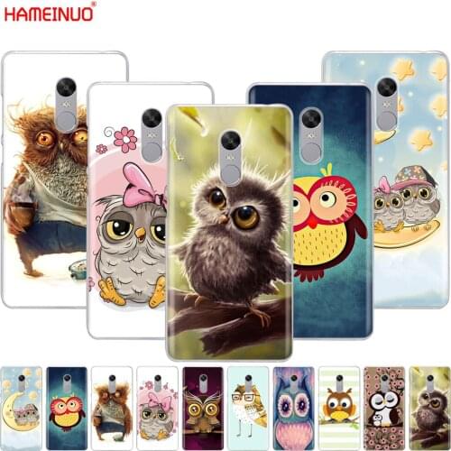 HAMEINUO Animal Cute Cartoon Owl Diy Colorful Cover phone Case for Xiaomi redmi 5 4 1 1s 2 3 3s pro PLUS redmi note 4 4X 4A 5A