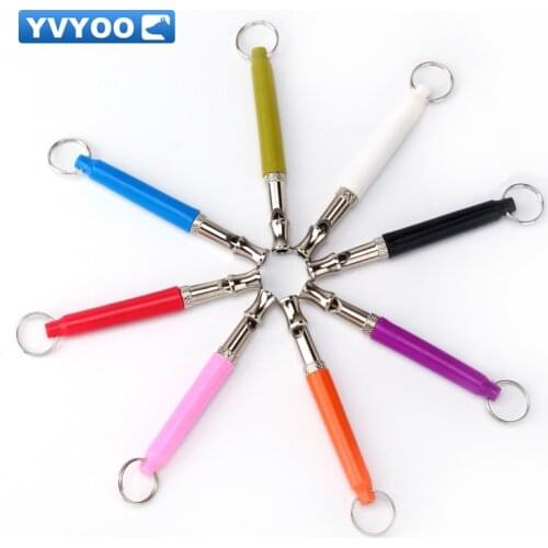 YVYOO Dog toy Stainless steel Dog Puppy Whistle Ultrasonic Adjustable Sound Key Training for Dog Pet 1pcs D05