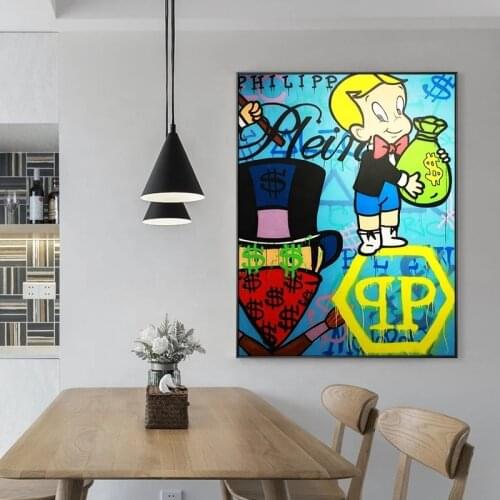 Canvas Painting Poster Money Poster Alec Monopolyingly Paintings on Canvas Modern Art Decorative Wall Pictures Home Decoration