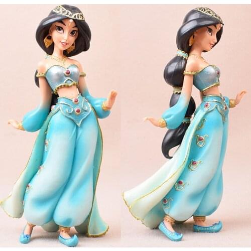 Disney Princess Doll Jasmine Tangled Rapunzel Frozen Elsa Figure Action Toys Dolls For Girl Toy Pvc Figurine Model Decoration