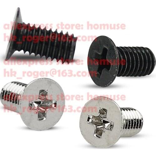 M3x6 screw small head thin countersunk head nickle siliver znic black electronic phone computer screw bolt thinner drive