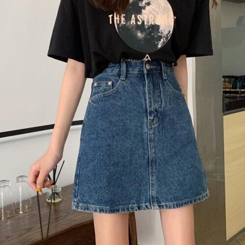 Fashion Plus Size 4xl Summer Women Skirts High Waist Jeans Dress Denim Female Skirt Bodycon Casaul Party Dresses Clothes WPY3779