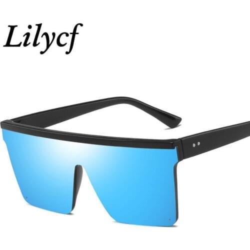 Trendy One-piece Sunglasses Ladies Retro Rice Nails Fashion Square Glasses Retro Personality Womens Brand Designer EyewearUV400