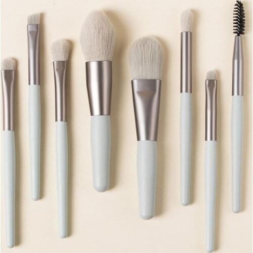 8Pcs Portable Makeup Brushes Set Eye Shadow Foundation Powder Eyeliner Eyelash Lip Make Up Brush Cosmetic Beauty Tools