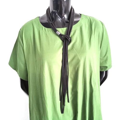 YD&YDBZ New Tassel Rubber Necklace Women Long Necklace Jewelry Adjustable Chains Elasticity Necklaces Fashion Accessories Gifts