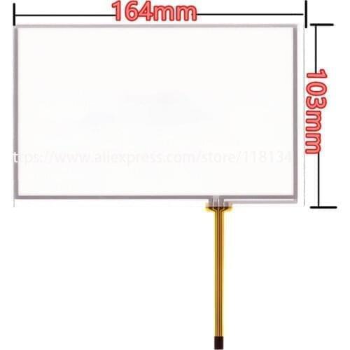 New 7.1Inch 4wire TouchScreen For TM070RDH01/C070VW03 V0 Resistance Touch Panel Screen Glass Digitizer Repair 164mm*103mm