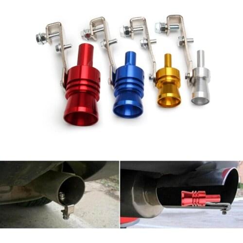 Brand New Universal Simulator Whistler Exhaust Fake Turbo Whistle Pipe Sound Muffler Blow Off Car Styling Tunning Red S/M/L/XL