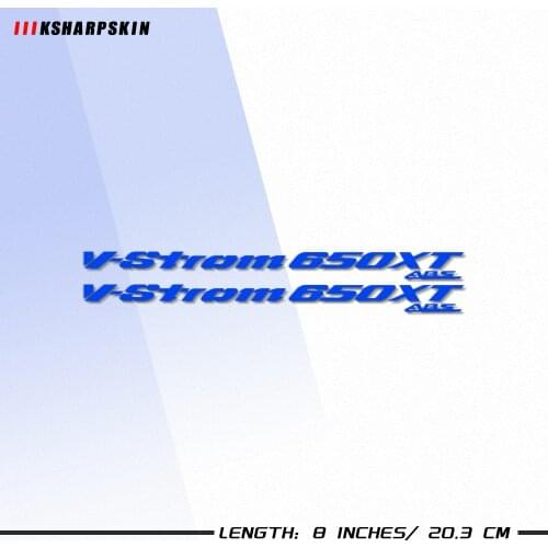 Pegatinas Motorcycle Reflective Stickers Body helmet fuel tank Waterproof logo decal For SUZUKI VSTROM 650XT