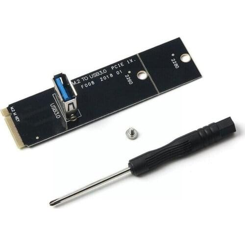 1PC Computer M.2 to USB 3.0 Transfer Card PCIE Riser Miner For Bitcoin Litecoin Mining M2 Converter ETH Interface Adapter N H1B9