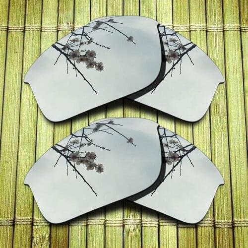 Polarized Replacement Lense For-Oakley Bottle Rocket Sunglasses Frame True Color Mirrored Coating - 2 x Chrome Combine Options