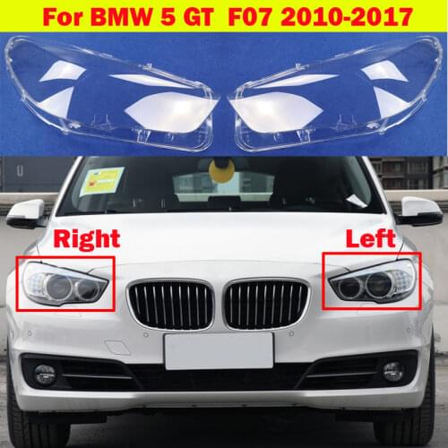 Transparent Car F07 Headlight Cover Lamp Shade Headlamp Lens Glass Shell For BMW 5 series GT F07 535i 530i 525i 520i 2010-2017