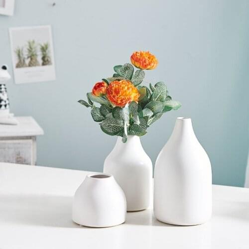Nordic Vase Simple Ceramic Matte Flower Vase Home Modern Decoration Vase Decoration Minimalism Living Room Decor Accessories