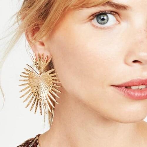 Punk Metal Drop Earrings For Women Retro Abstract Statement Jewelry Fashion Dangle Earrings pendientes mujer moda