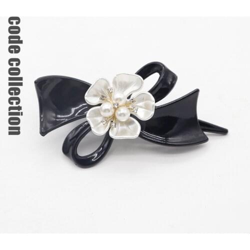 Large Size Pearl Fower Acrylic Hair Pins Vintage Imitation Pearl Barrettes Hairpin For Women Girl Wedding Hair Accessories