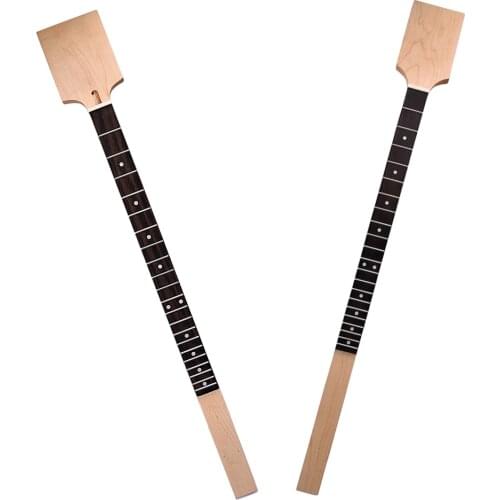 1pc Finest Guitar Maple Wood Neck Rosewood Fretboard Unfinished DIY Guitar Neck Cigar Box Guitar for Cigar Box Guitar Accessory