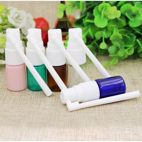 10/50/100pcs Empty 5ml Colorful Transparent Plastic Nasal Small Rotation Mist Spray Bottles Makeup DIY Sub bottling mini vials