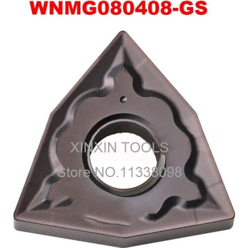10PCS WNMG080408-GS For Stainless Steel External Turning Tools Carbide Insert Lathe Cutter Machine Tool