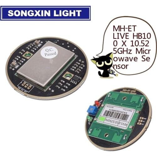 10PCS MH-ET LIVE HB100 X 10.525GHz Microwave Sensor 2-16M Doppler Radar Human Body Induction Switch Module For ardunio