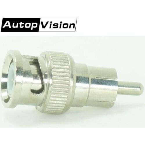 100pcs/lot BNC Male to RCA Male Coax Connector Adapter Cable Plug AV Adaptor For CCTV Camera