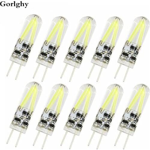 20/10pcs 3W G4 150lm G4 LED Bi-pin Lights 2 leds COB LED Light Warm Cold White led filament bulb for chandelier Bombil AC/DC12V