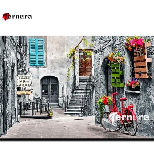 Diamond Painting Hutongkou Bicycle Diamond embroidery 5d diy full square Cross Stitch diamond mosaic puzzle Art Home Decor gift