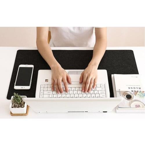 Large Mouse Pad Anti-slip Keyboard Natural Felt Pad Non-woven Hand Warmer Mouse Pad Office Desk Laptop Keyboard Mat Mouse Pad