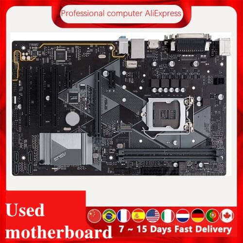 For Asus PRIME H310-PLUS Original Used Desktop Intel H310 H310M DDR4 Motherboard LGA 1151 i7/i5/i3 USB3.0 SATA3