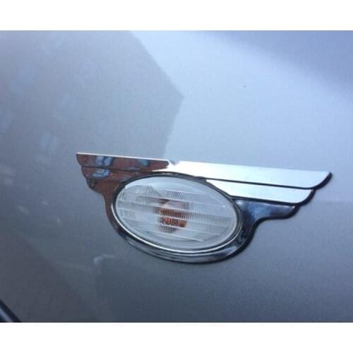 For NISSAN Qashqai NJ10 NV200 Evalia NP300 Navara ABS Chrome side cover auto turn signal cover auto accessories