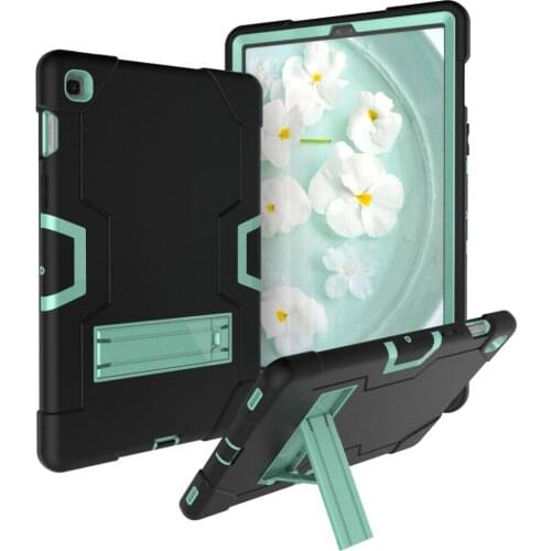 For Samsung Galaxy Tab S5e T720 T725 10.5 inch Models Shell Armor Shockproof Silicon Hard Cover Kickstand Tablet Cases