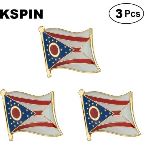 U.S.A Ohio State Lapel Pin Brooches Pins Flag badge Brooch Badges