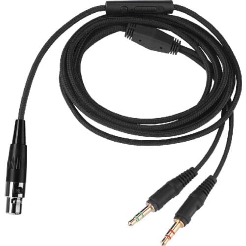 Neweat For AKG Headphone cable Q701 K240s K371bt K271 K702 K181 computer game voice chat headset cable with desktop PC /notebook