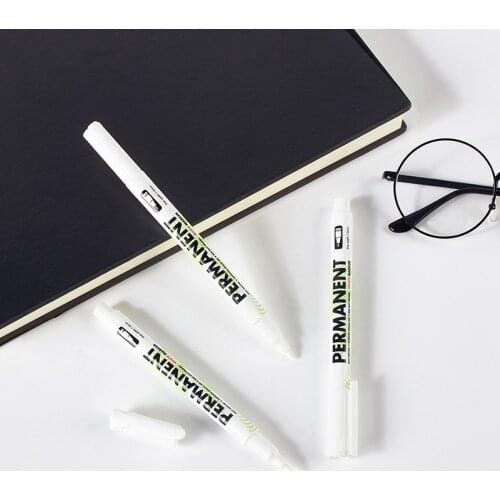 1pcs White Marker Pen Paint Oil Car Tire DIY Marker Pen Waterproof Paint Marker Graffiti Pen