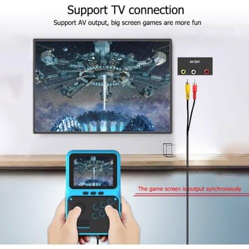 Mini Retro Handheld Game Console 16-bit Emulator 1500 Classic Game 1400mAh Rechargeable Battery