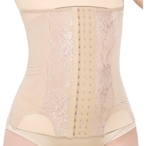 Flat Belly Sheath Modeling Straps Women Shapewear Sexy Waist Trainer Long Torso Tummy Trimmer Belt 7 Steel Boned Body Shaper