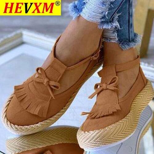 Women Flat shoes Summer Vulcanized shoes Solid Color Thick Bottom Womens Sandals Fashion Tassel Casual Style Womens Shoes