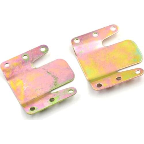 Mountain Shaped Sofa Sectional Furniture Connector Interlocking Style With 12 Screws Metal Iron Sheets 1 Pairs