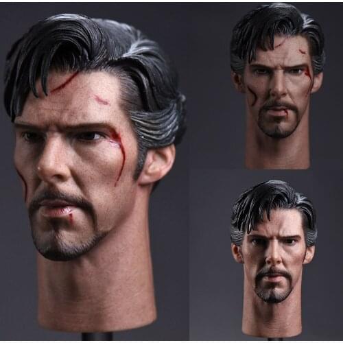 1/6 JX-011 Benedict Cumberbatch Head Sculpt Injured Version for 12 inches Man Action Figure Without Neck