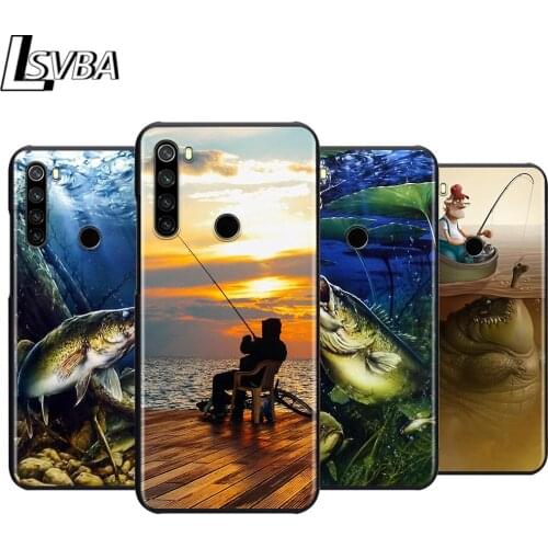 Hunting Fishing art fish Silicone Phone Case For Xiaomi Redmi Note 9 9S Max 8T 8 7 6 5 Pro 5A 4X 4 Soft Black Cover
