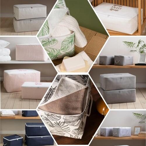 4 pcs Saddlebag Bag Organizer Set for Clothes Storage Box Safe Hats Socks Books Belongings Blanket Pillow Container Portable