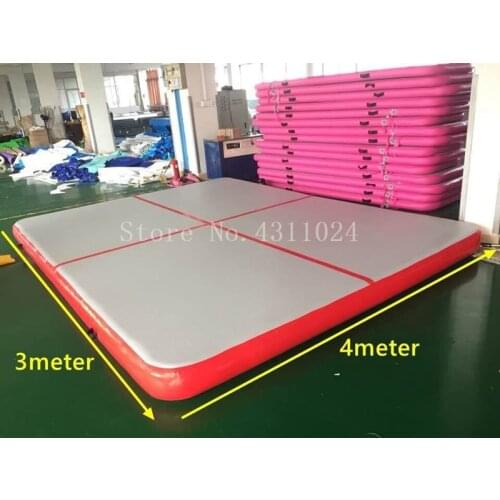 Free Shipping 4*3*0.2m Air Track Inflatable Air Track Floor Home Gymnastics Tumbling Mat Inflatable Gymnastics Air
