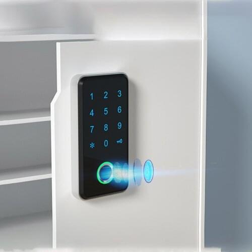 High security office desk locks fingerprint digital keypad lock for cabinet free shipping