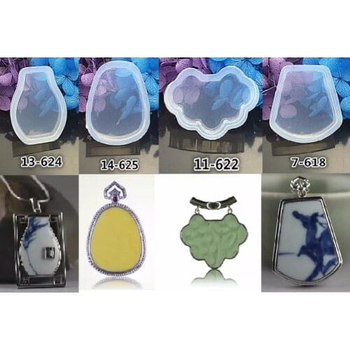 14styles Geometry Silicon Mold Mould For Epoxy Resin Jewelry Beads Pendant Making DIY Craft