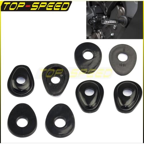 2 Pairs Motorcycle Front Turn Signal Indicator Plate Adapter Spacer Kit Indicator Install Spacer For Suzuki GSXR600 GSXR750